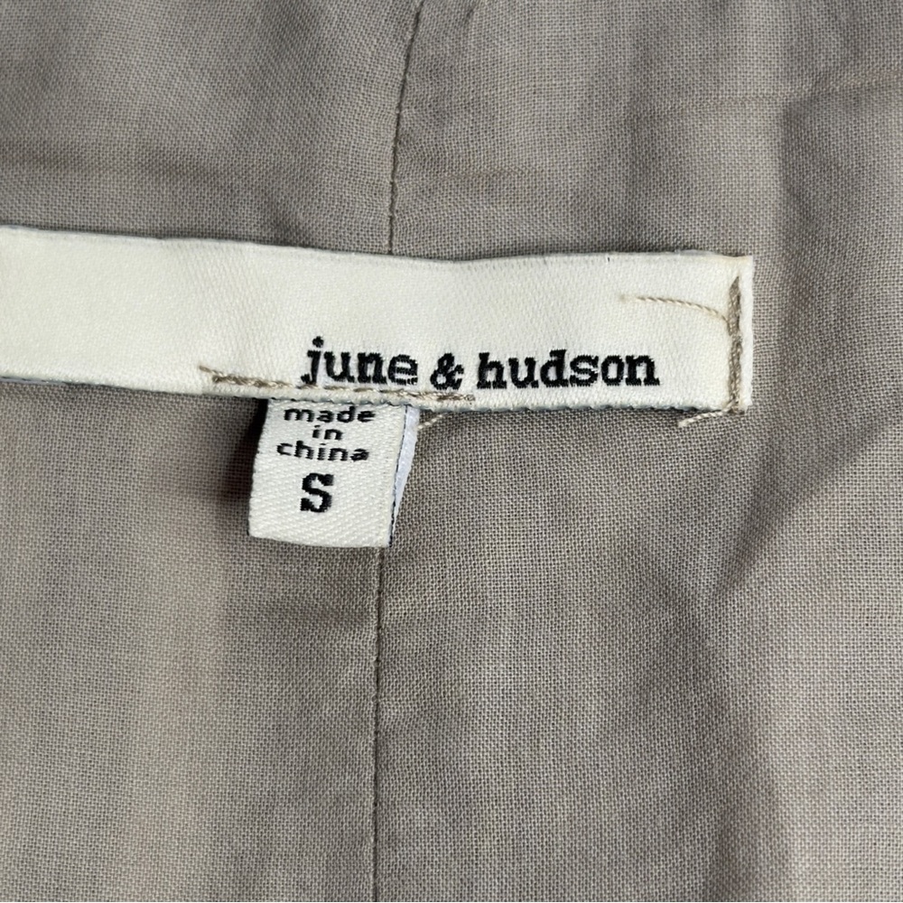 June & Hudson Asymmetrical Striped Cream Skirt - Picture 7 of 9